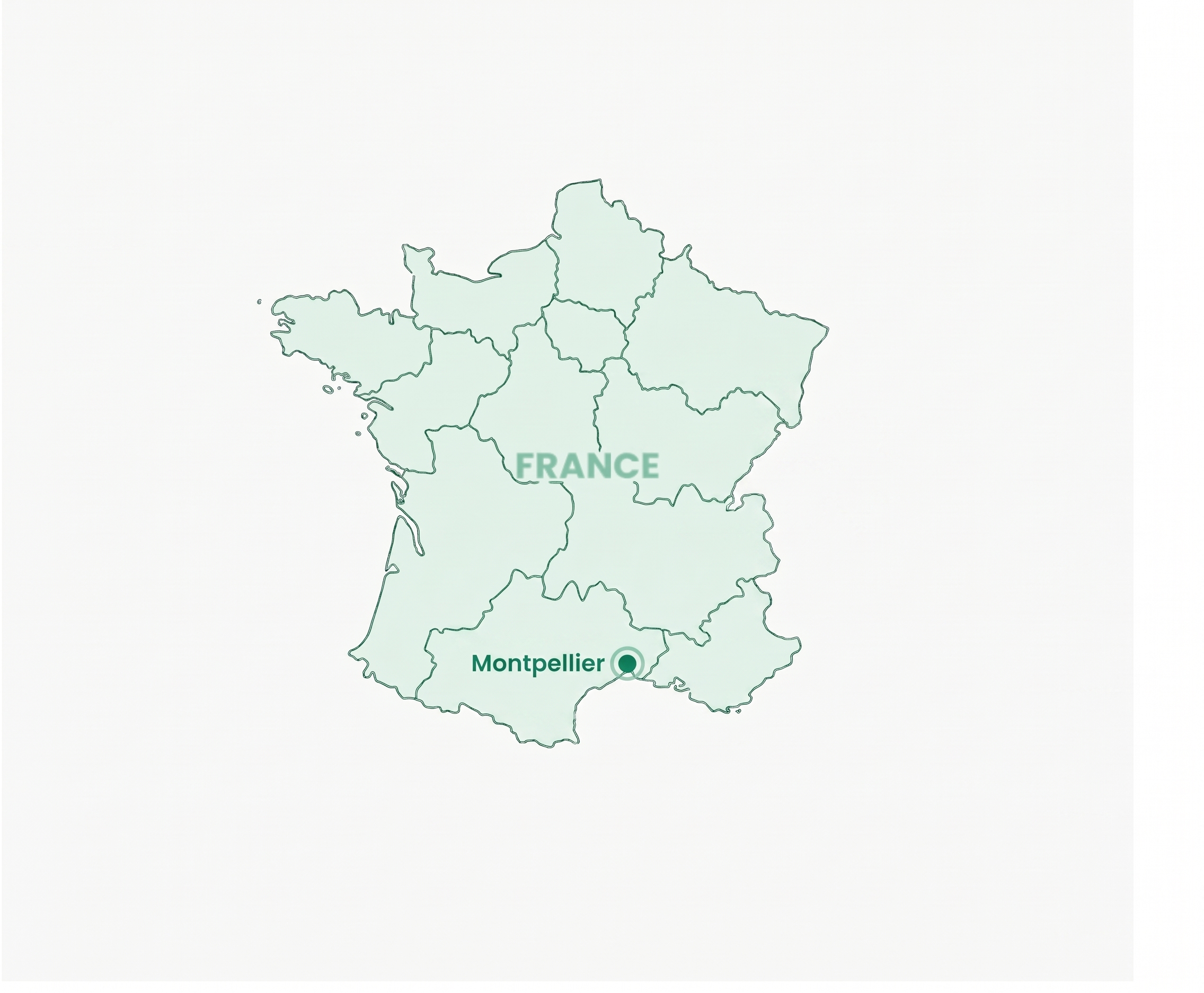 Carte de France - Siège à Montpellier
